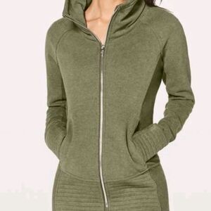 Lululemon Green Radiant II Jacket Green Zip-Up Hoodie 12